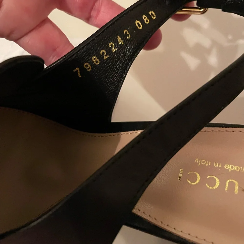 BNWT GUCCI Horsebit Platform slingback loafer - Picture 9 of 14